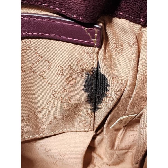 Authentic Stella McCartney Faux Leather Falabella Shoulder Bag Burgundy - Picture 14 of 14